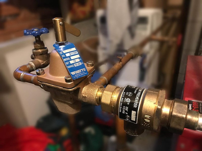 Watts SB1156F Bronze High Capacity Water Feed Regulator, 1/2 Inch, Union Solder Inlet Connection, With Purge Lever and Stainless Steel Strainer, Tight Seating Check Valve - Image 2